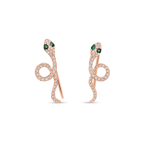 Curly Snake Earrings – Club Manhattan
